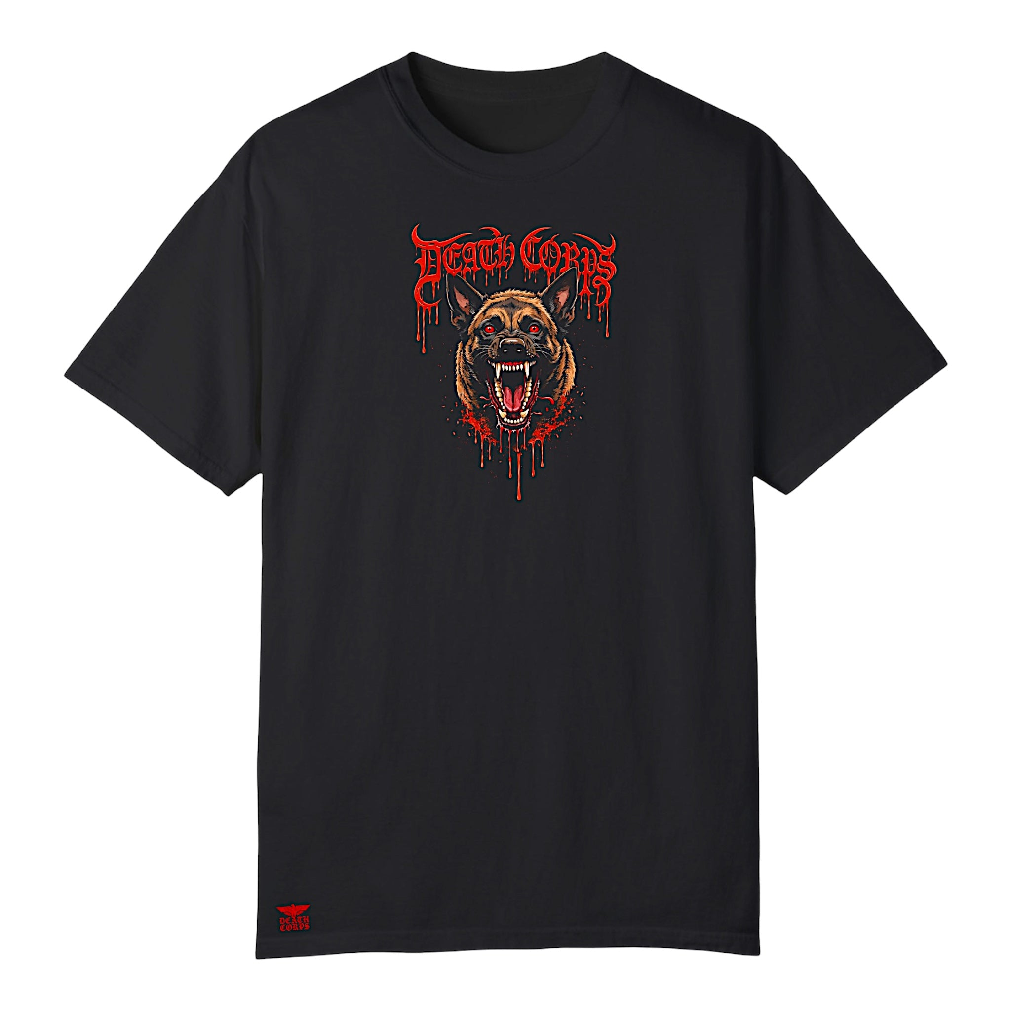 Mad Dogs Dog T-shirt black Bloody