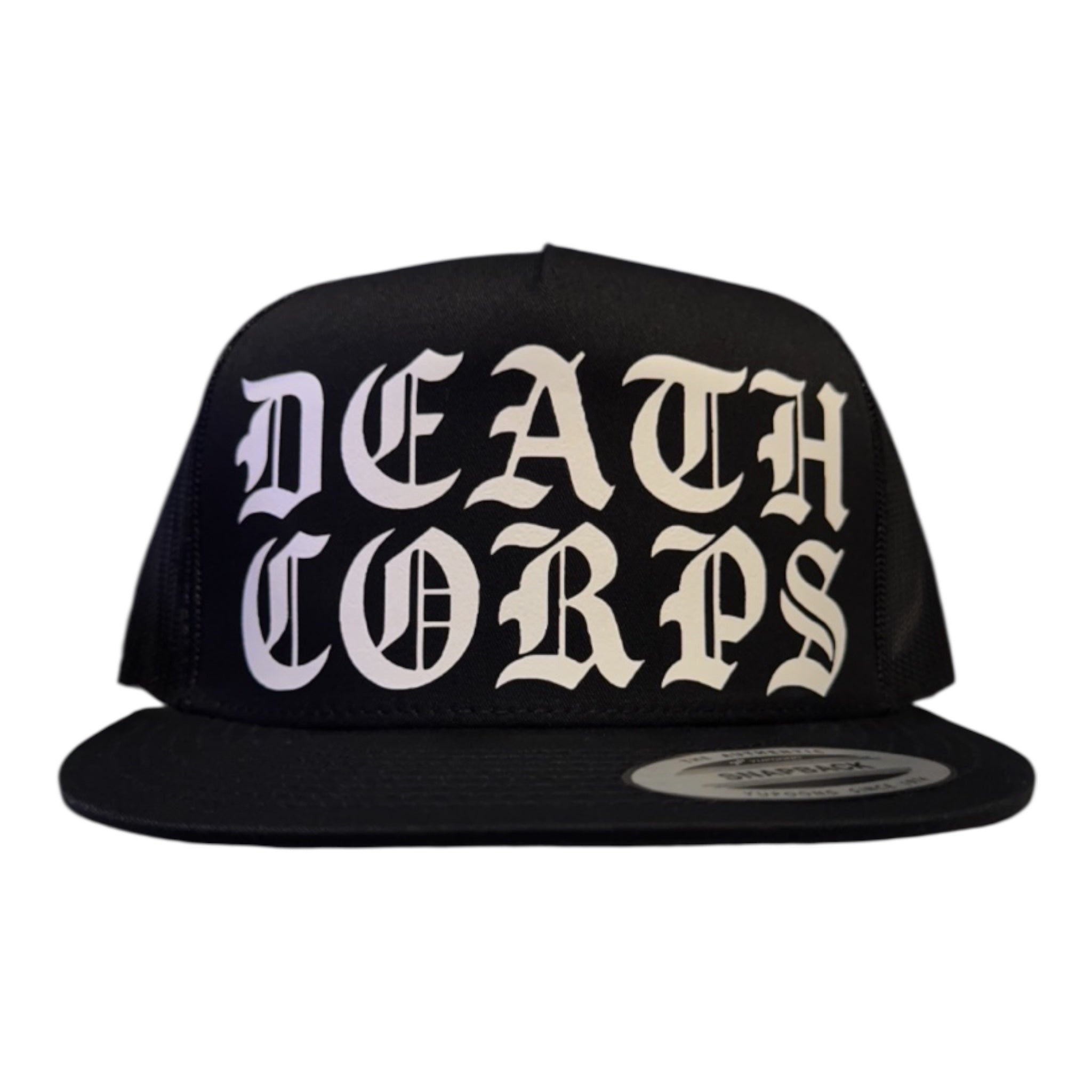 Death Corps Corp black trucker hat