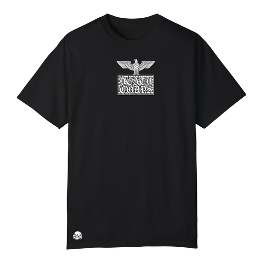 Death Corps Iron Eagle Skull Block Tee – Black Edition